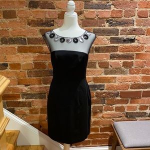 Trina Turk Mesh-Back Party Dress